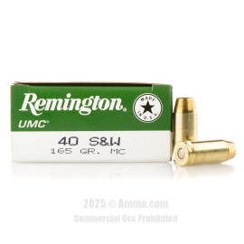 Image of Remington 40 cal Ammo - 50 Rounds of 165 Grain MC Ammunition
