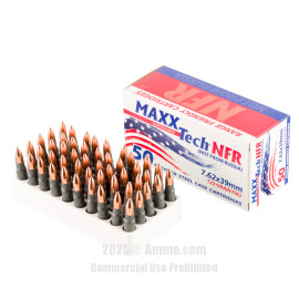Image of Bulk 7.62x39 Ammo - 500  Rounds of Bulk 123 Grain FMJ Ammunition from MaxxTech