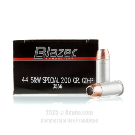 Image of Blazer 44 S&W Special Ammo - 50 Rounds of 200 Grain JHP Ammunition