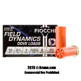 Image of Fiocchi Game and Target 12 Gauge Ammo - 250 Rounds of 2-3/4" 1 oz. #8 Shot Ammunition