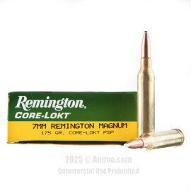 Image of Remington 7mm Rem Magnum Ammo - 20 Rounds of 175 Grain PSP Ammunition
