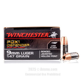 Image of Winchester 9mm Ammo - 20 Rounds of 147 Grain JHP Ammunition