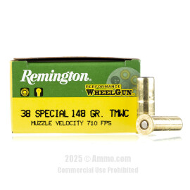 Image of Remington Performance WheelGun 38 Special Ammo - 500 Rounds of 148 Grain TMWC Ammunition