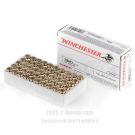 Image of Bulk 380 ACP Ammo - 500  Rounds of Bulk 95 Grain FMJ Ammunition from Winchester
