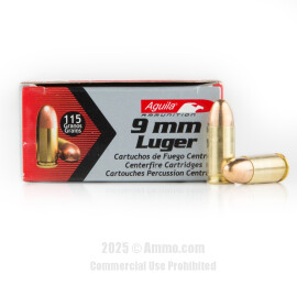 Image of Aguila 9mm Ammo - 1000 Rounds of 115 Grain FMJ Ammunition
