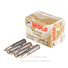 Image of Bulk 7.62x39 Ammo - 1000 Rounds of Bulk 124 Grain HP Ammunition from Wolf