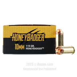 Image of Black Hills Ammunition 10mm Ammo - 20 Rounds of 115 Grain HoneyBadger Ammunition