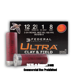 Image of Federal 12 ga Ammo - 250 Rounds of 1 oz. #8 Shot (Lead) Ammunition