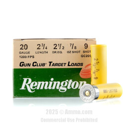 Image of Remington 20 ga Ammo - 25 Rounds of 7/8 oz. #9 Shot (Lead) Ammunition