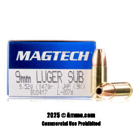 Image of Magtech 9mm Ammo - 50 Rounds of 147 Grain JHP Ammunition