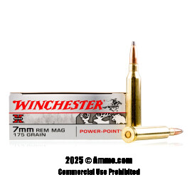Image of Winchester 7mm Rem Magnum Ammo - 20 Rounds of 175 Grain PP Ammunition