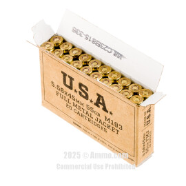 Image of Bulk 5.56x45 Ammo - 1000 Rounds of Bulk 55 Grain FMJ Ammunition from Winchester