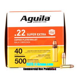 Image of Aguila 22 LR Ammo - 2000 Rounds of 40 Grain CPRN Ammunition
