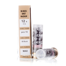 Image of Sellier and Bellot 12 ga Ammo - 250 Rounds of 00 Buck Ammunition
