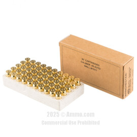 Image of Bulk 45 ACP Ammo - 500  Rounds of Bulk 230 Grain FMJ Ammunition from Winchester