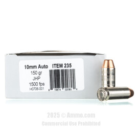 Image of Underwood 10mm Ammo - 20 Rounds of 150 Grain JHP Ammunition