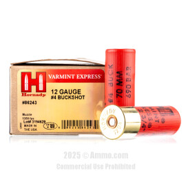 Image of Hornady 12 ga Ammo - 10 Rounds of #4 Buck Ammunition
