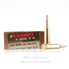 Image of Barnes 243 Win Ammo - 20 Rounds of 80 Grain TTSX Ammunition