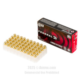 Image of Bulk 40 Cal Ammo - 1000 Rounds of Bulk 155 Grain FMJ Ammunition from Federal