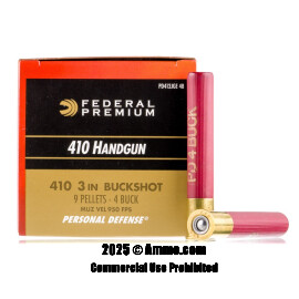 Image For 20 Rounds Of #4 Buck 410 Federal Ammunition