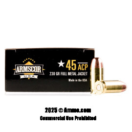 Image of Armscor USA 45 ACP Ammo - 50 Rounds of 230 Grain FMJ Ammunition