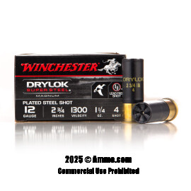 Image of Winchester 12 Gauge Ammo - 25 Rounds of 1-1/4 oz. #4 Shot (Steel) Ammunition