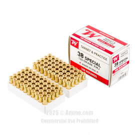 Image of Bulk 38 Special Ammo - 500  Rounds of Bulk 130 Grain FMJ Ammunition from Winchester