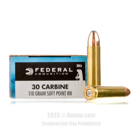 Image of Federal 30 Carbine Ammo - 20 Rounds of 110 Grain SP Ammunition