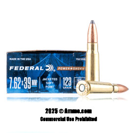 Image of Federal 7.62x39 Ammo - 20 Rounds of 123 Grain SP Ammunition