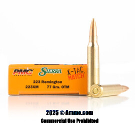 Image of PMC 223 Rem Ammo - 20 Rounds of 77 Grain OTM Ammunition