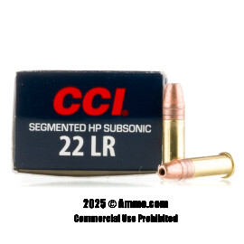 Image of CCI Subsonic 22 LR Ammo - 500 Rounds of 40 Grain Segmented CPHP Ammunition