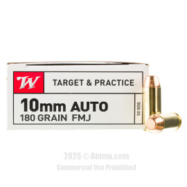 Image of Winchester USA 10mm Ammo - 500 Rounds of 180 Grain FMJ Ammunition