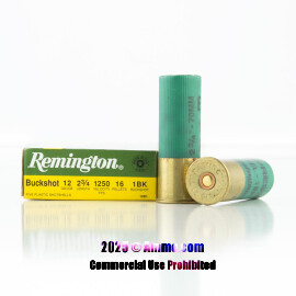 Image of Remington 12 Gauge Ammo - 5 Rounds of #1 Buck Ammunition