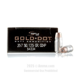 Image of Speer 357 SIG Ammo - 50 Rounds of 125 Grain HP Ammunition