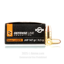 Image of Prvi Partizan 9mm Ammo - 50 Rounds of 147 Grain JHP Ammunition