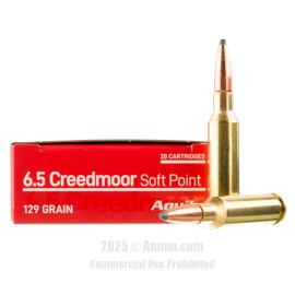 Image of Aguila 6.5 Creedmoor Ammo - 20 Rounds of 129 Grain SP Ammunition