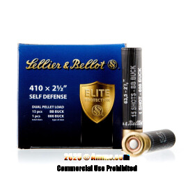 Image For 25 Rounds Of 1/2 oz. #000 Buck 410 Sellier and Bellot Ammunition