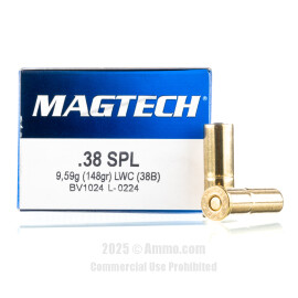 Image of Magtech 38 Special Ammo - 50 Rounds of 148 Grain LWC Ammunition