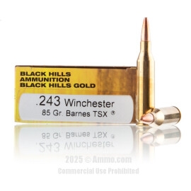 Image of Black Hills Gold Ammunition 243 Win Ammo - 20 Rounds of 85 Grain TSX Ammunition