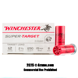 Image of Winchester Super Target 12 Gauge Ammo - 250 Rounds of 1 oz. #8 Shot Ammunition