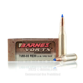 Image of Barnes VOR-TX 7mm-08 Rem Ammo - 20 Rounds of 120 Grain Barnes Ammunition