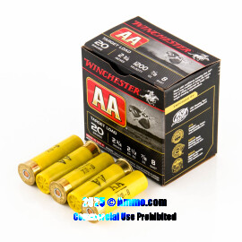 Image of Bulk 20 Gauge Ammo - 250 Rounds of Bulk 7/8 oz. #8 Shot Ammunition from Winchester