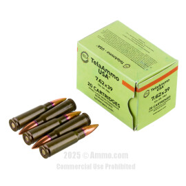 Image of Bulk 7.62x39 Ammo - 1000 Rounds of Bulk 124 Grain FMJ Ammunition from Tela Ammo