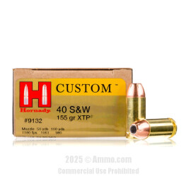 Image of Hornady 40 Cal Ammo - 200 Rounds of 155 Grain JHP Ammunition
