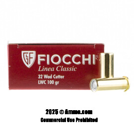 Image of Fiocchi 32 S&W Long Ammo - 50 Rounds of 100 Grain LWC Ammunition