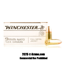 Image of Winchester 9mm Ammo - 500 Rounds of 124 Grain FMJ Ammunition