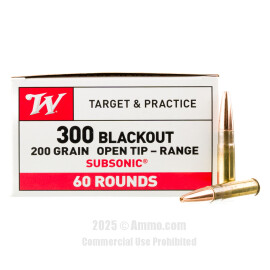 Image of Winchester Super-X 300 AAC Blackout Ammo - 60 Rounds of 200 Grain Open Tip Ammunition
