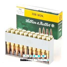 Image of Bulk 308 Win Ammo - 500  Rounds of Bulk 180 Grain FMJ Ammunition from Sellier and Bellot