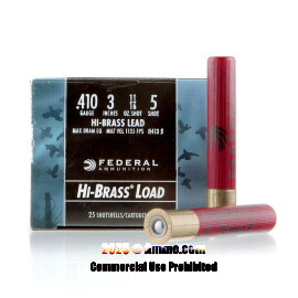 Image For 25 Rounds Of 11/16 oz. #5 Shot 410 Federal Ammunition