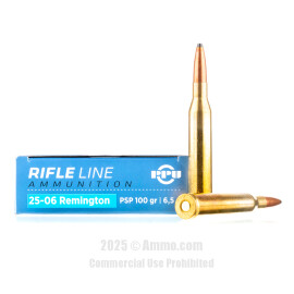 Image of Prvi Partizan 25-06 Ammo - 20 Rounds of 100 Grain Soft Point Ammunition